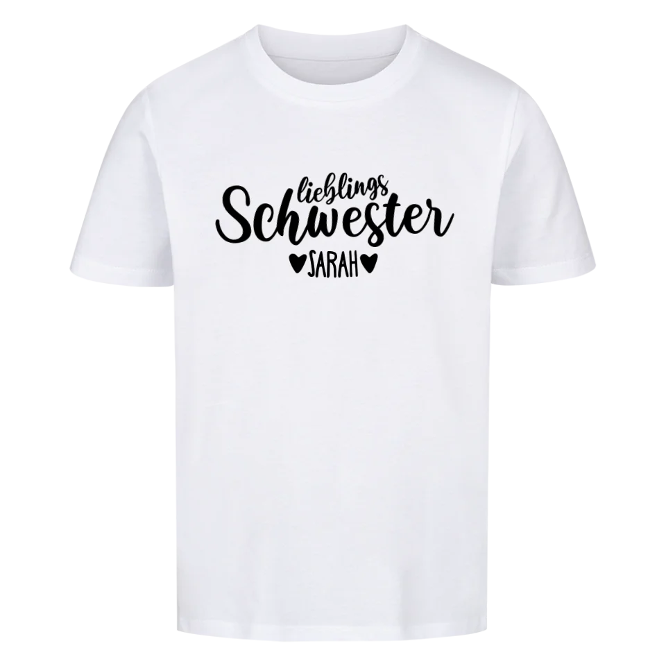 LIEBLINGS SCHWESTER PREMIUM ORGANIC KIDS SHIRT