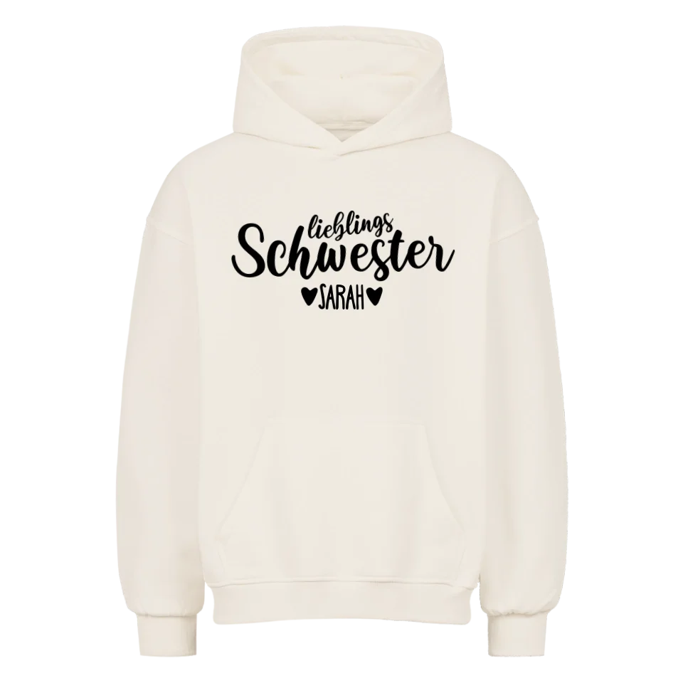 LIEBLINGS SCHWESTER PREMIUM OVERSIZED HOODIE