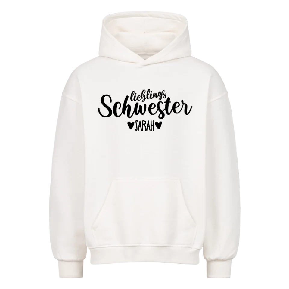 LIEBLINGS SCHWESTER PREMIUM OVERSIZED HOODIE